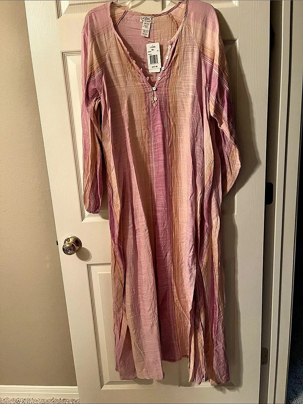 L*Space Striped Maxi Dress NWT
